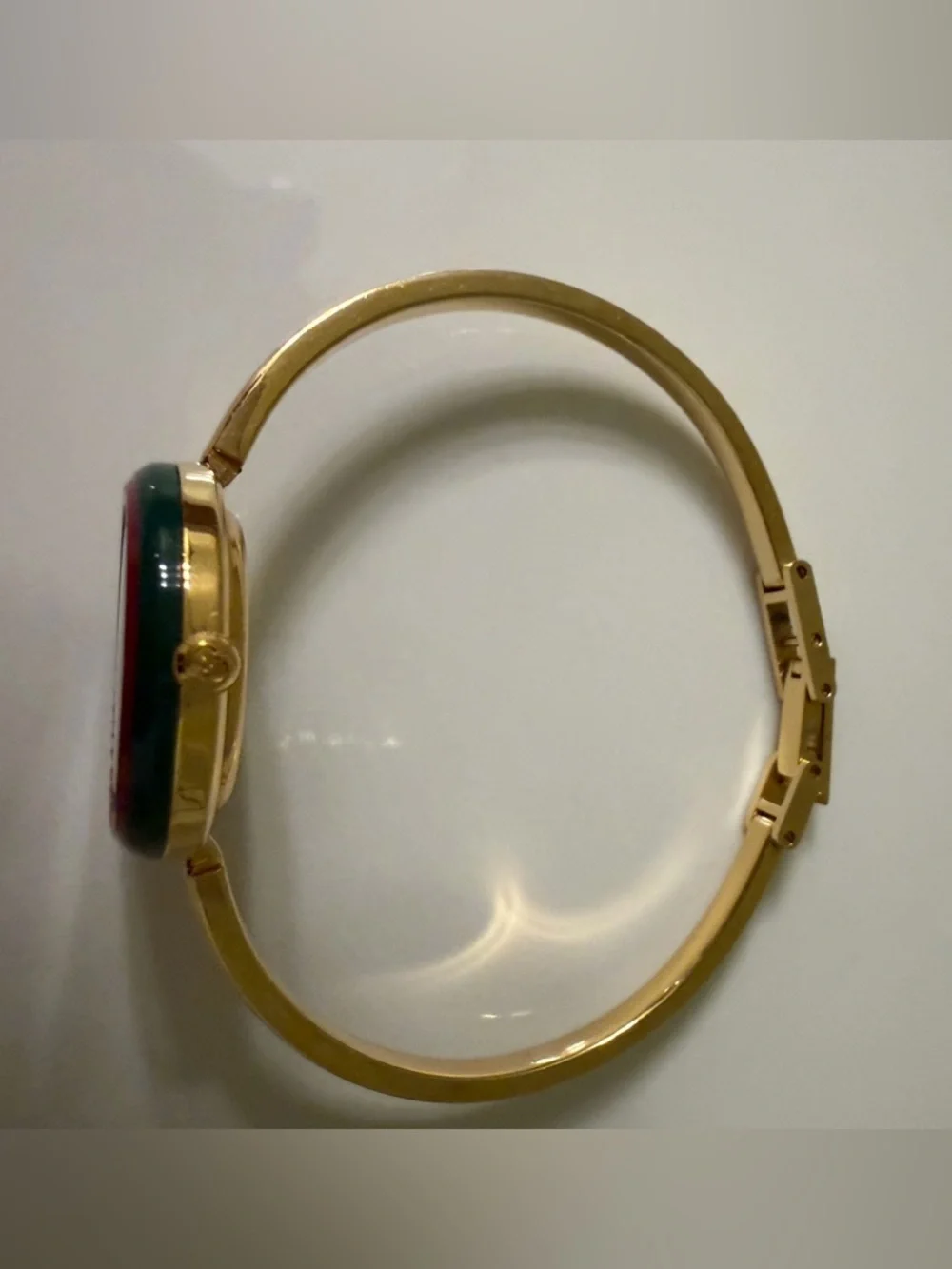 ~Vintage~Auth GUCCI Interchangeable Bezel Bracelet Bangle Watch~Box & Papers